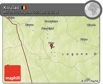 Physical Map of Koulao
