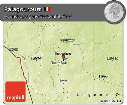 Physical Map of Palagouroum