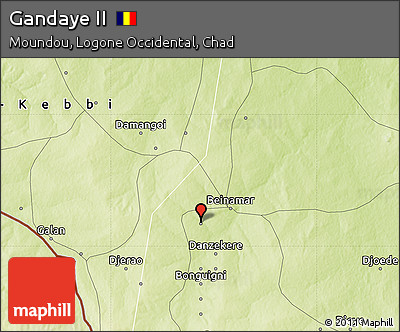 Physical Map of Gandaye II