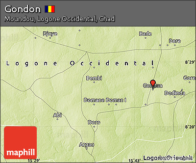 Physical Map of Gondon