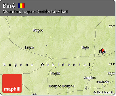 Physical Map of Béré
