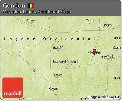 Physical Map of Gondon