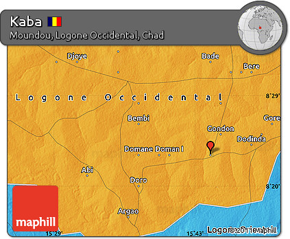 Political Map of Kaba