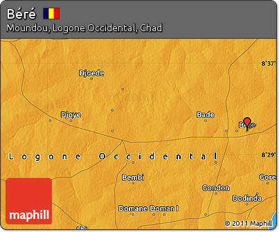 Political Map of Béré