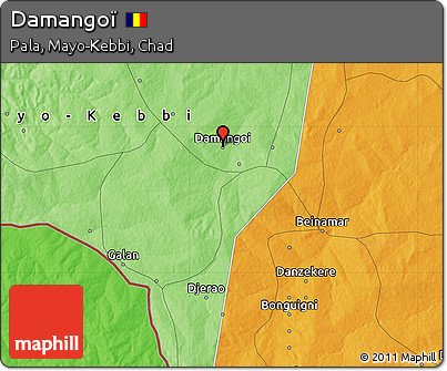 Political Map of Damangoï