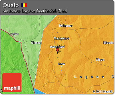Political Map of Oualo