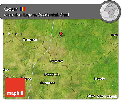 Satellite Map of Gour