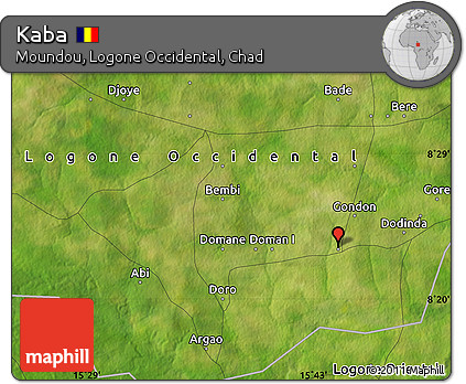 Satellite Map of Kaba