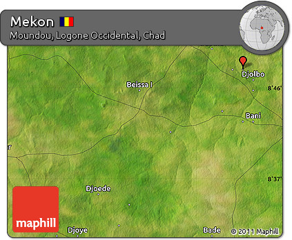 Satellite Map of Mekon