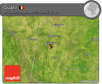 Satellite Map of Oualo