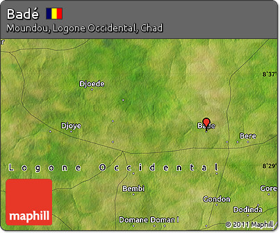 Satellite Map of Badé