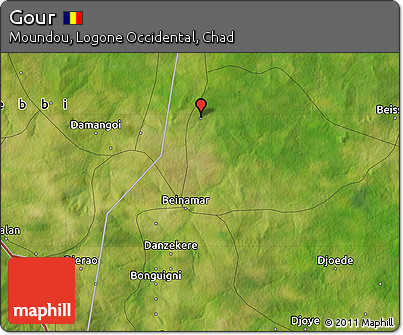 Satellite Map of Gour