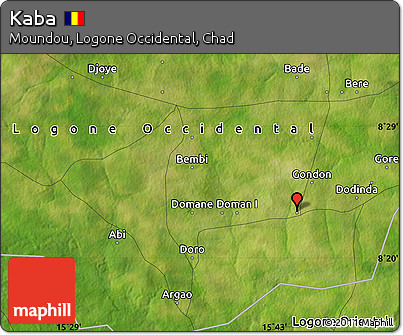 Satellite Map of Kaba