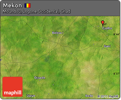 Satellite Map of Mekon