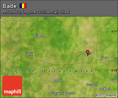 Satellite Map of Badé