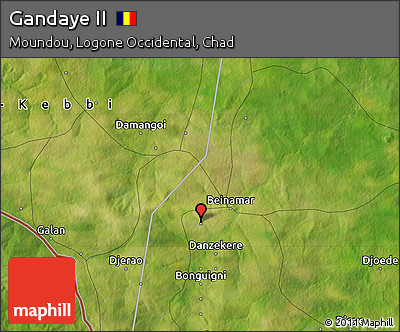 Satellite Map of Gandaye II