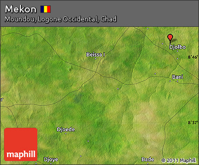 Satellite Map of Mekon