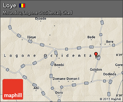 Shaded Relief Map of Loye