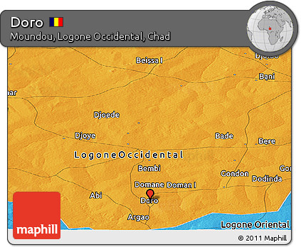 Political Panoramic Map of Doro