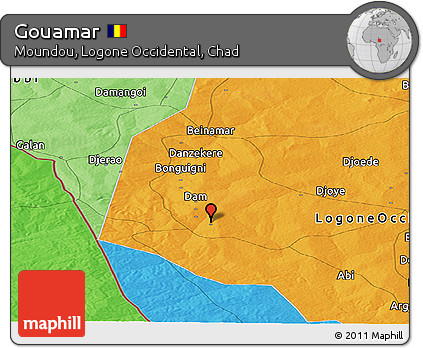 Political Panoramic Map of Gouamar