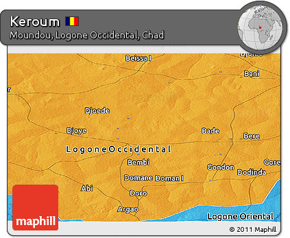 Political Panoramic Map of Keroum