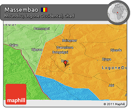 Political Panoramic Map of Massembao