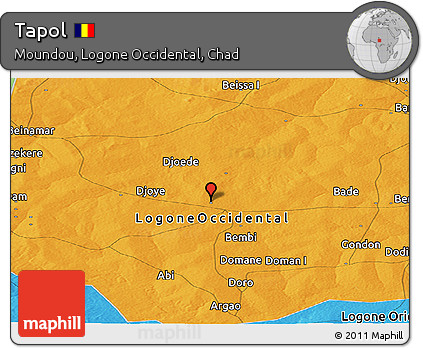 Political Panoramic Map of Tapol