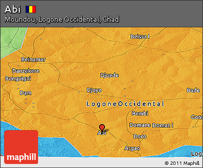 Political Panoramic Map of Abi
