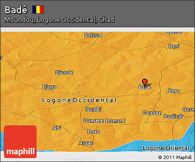 Political Panoramic Map of Badé