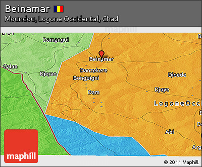 Political Panoramic Map of Beinamar