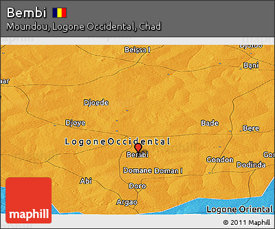 Political Panoramic Map of Bembi