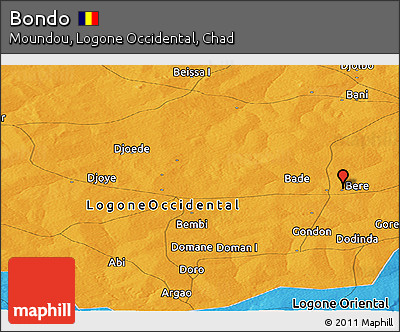 Political Panoramic Map of Bondo