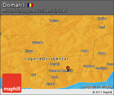 Political Panoramic Map of Doman I