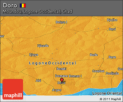 Political Panoramic Map of Doro