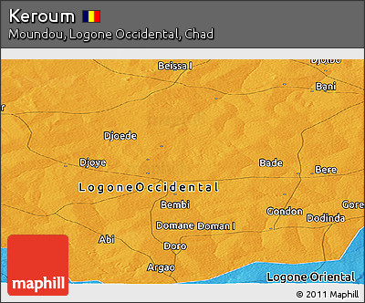 Political Panoramic Map of Keroum