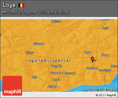 Political Panoramic Map of Loye