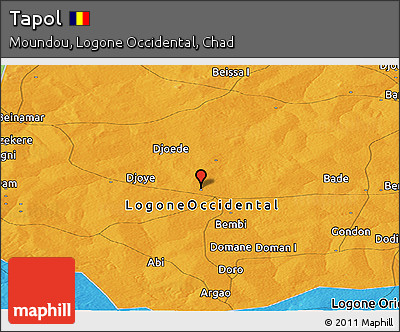 Political Panoramic Map of Tapol