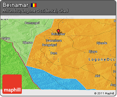 Political Panoramic Map of Beinamar