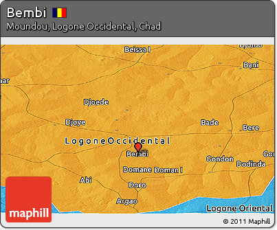 Political Panoramic Map of Bembi