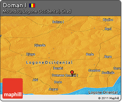 Political Panoramic Map of Doman I