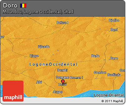 Political Panoramic Map of Doro