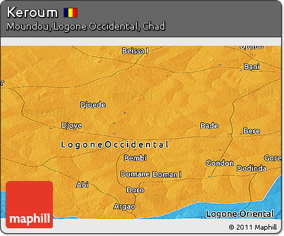 Political Panoramic Map of Keroum