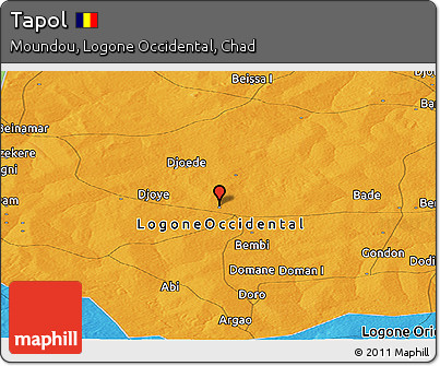 Political Panoramic Map of Tapol