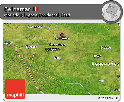 Satellite Panoramic Map of Beinamar