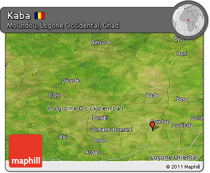 Satellite Panoramic Map of Kaba