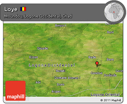 Satellite Panoramic Map of Loye