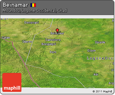 Satellite Panoramic Map of Beinamar