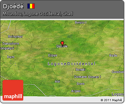 Satellite Panoramic Map of Djoédé