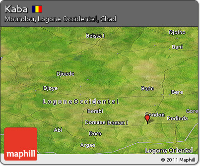 Satellite Panoramic Map of Kaba