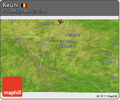 Satellite Panoramic Map of Keuni